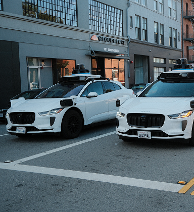 Waymo taxis in San Francisco